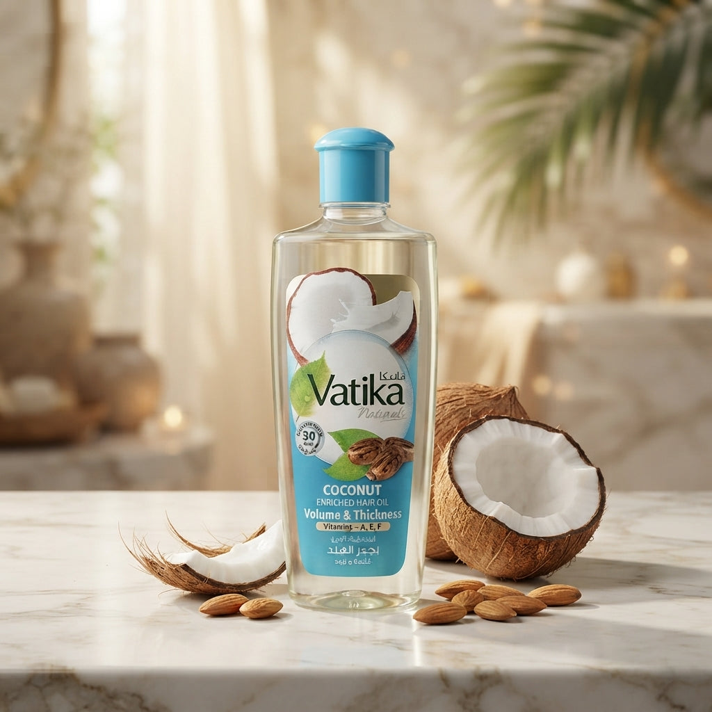 Vatika Coconut Volume & Thickness Hair Oil | Luxury Haircare