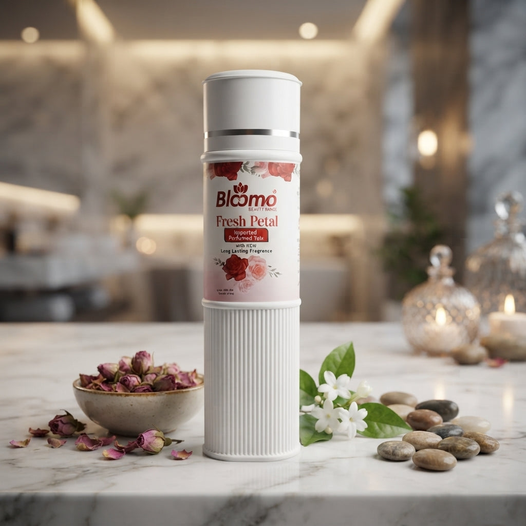 Blomo Fresh Petal Beauty Range Imported Perfumed Talc