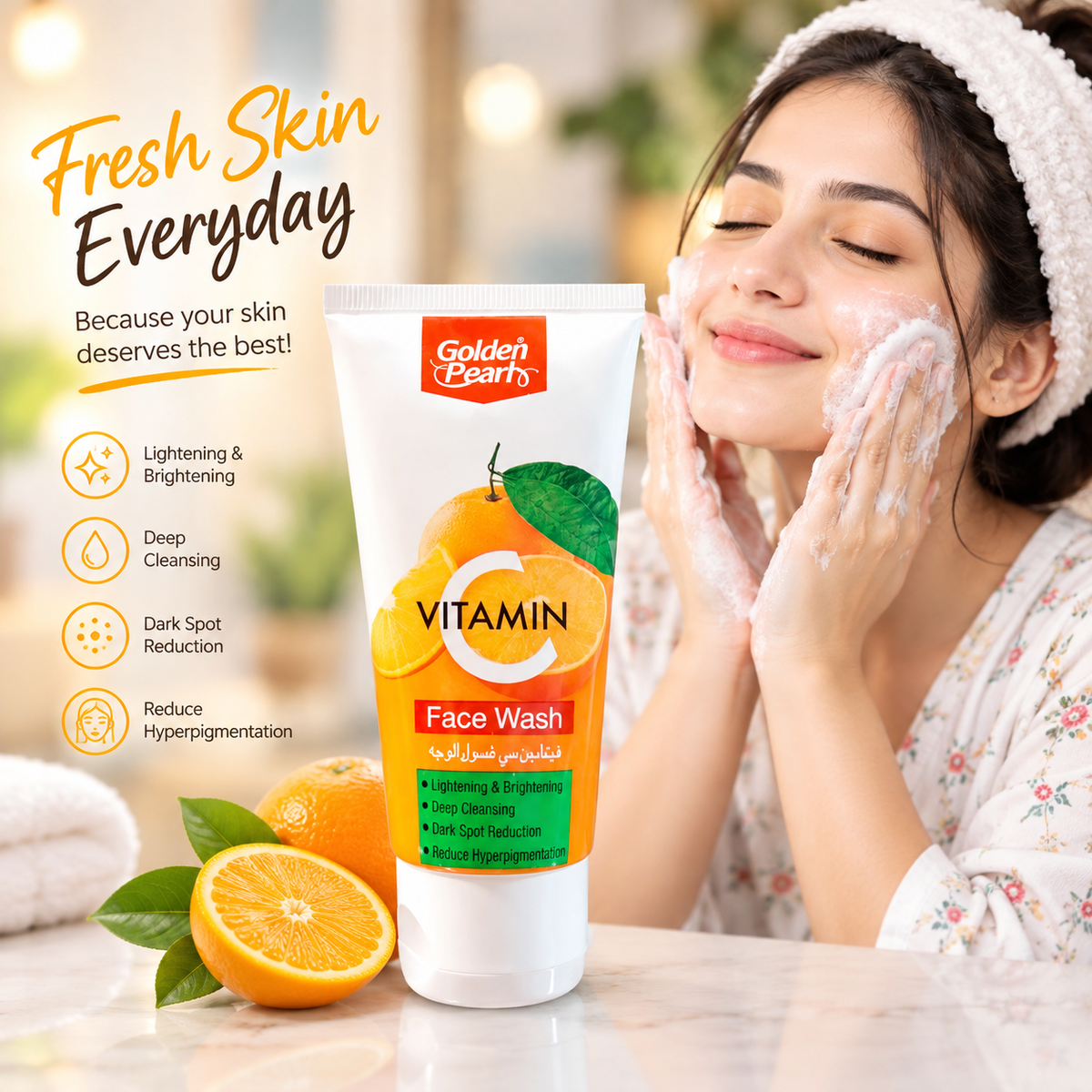Golden Pearl Vitamin C Face Wash