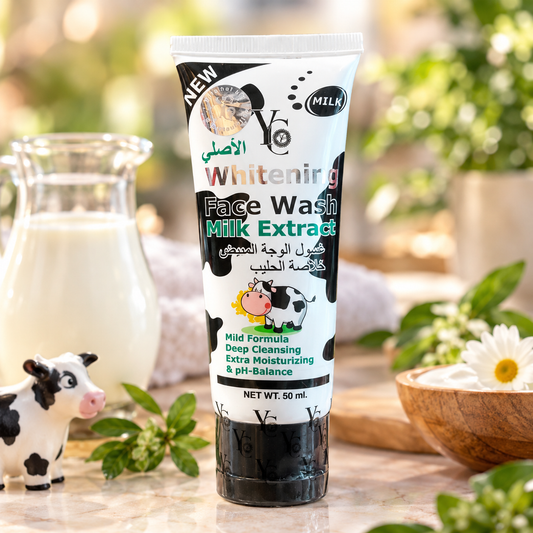 YC Milk Extract Whitening Face Wash – Deep Cleansing & Extra Moisturizing | 50ml