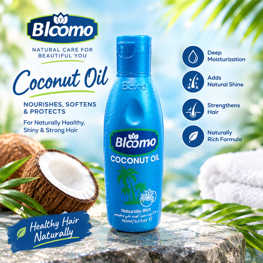 Blooma Coconut Oil 100ml – Naturally Rich Hair Oil for Soft, Shiny & Healthy Hair