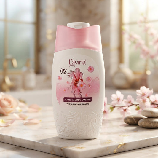 L'avina Love Hand & Body Lotion – Whitens & Moisturises with UV Filter