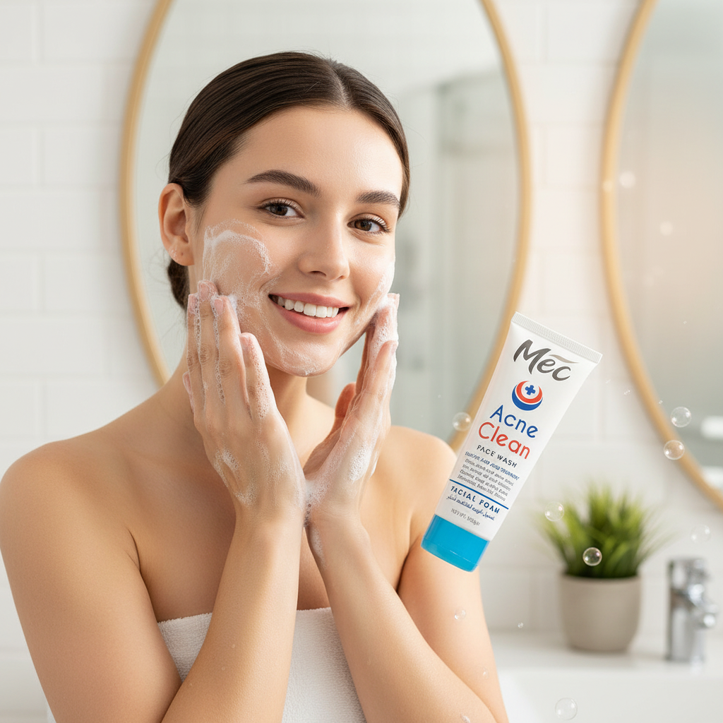 Mec Acne Clean Face Wash – Salicylic Acid Facial Foam | 100ml